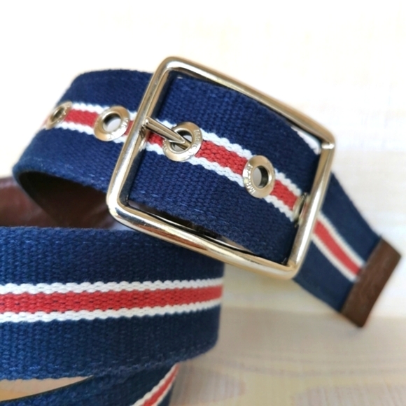 Mens belt blue, red, white - Picture 3 of 3